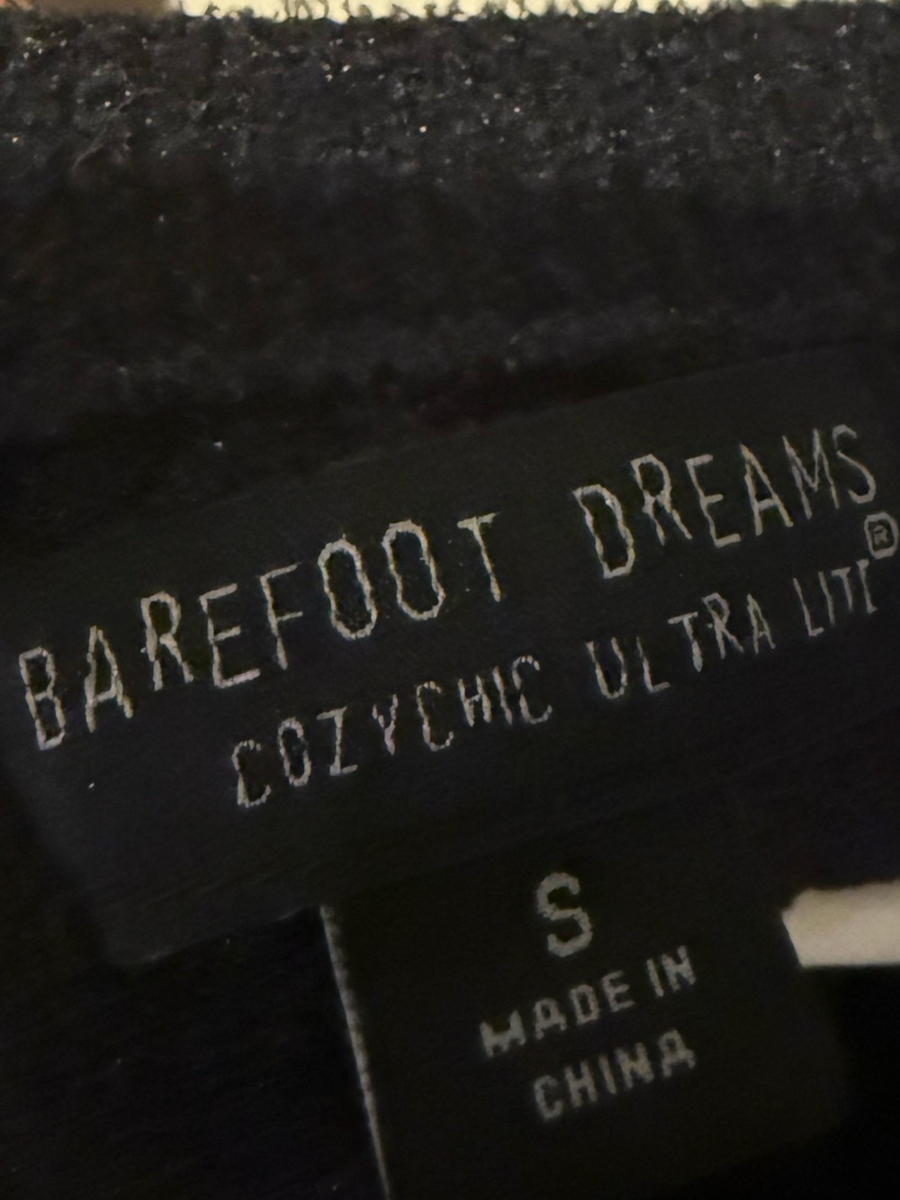 Barefoot Dreams CozyChic Ultra Lite Black V Neck Sweater S Quiet Luxury - Picture 3 of 5